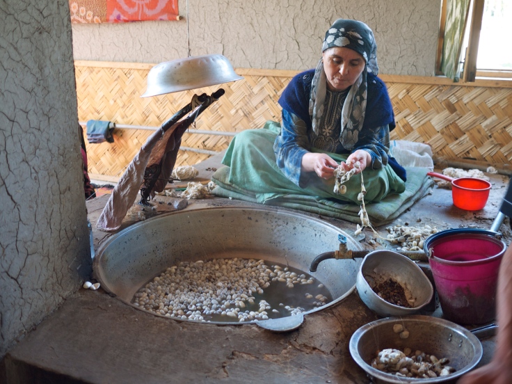 women making silk